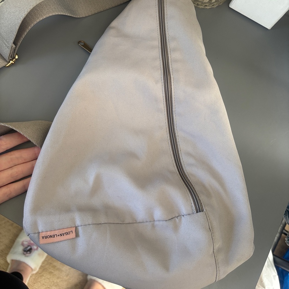 Logan and Lenora Bum bag Sling Bag in Light Beige